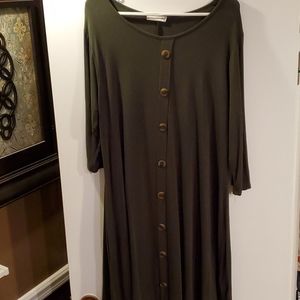 Olive green tunic...great for fall!!